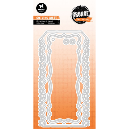 Slimline & Label Star Grunge