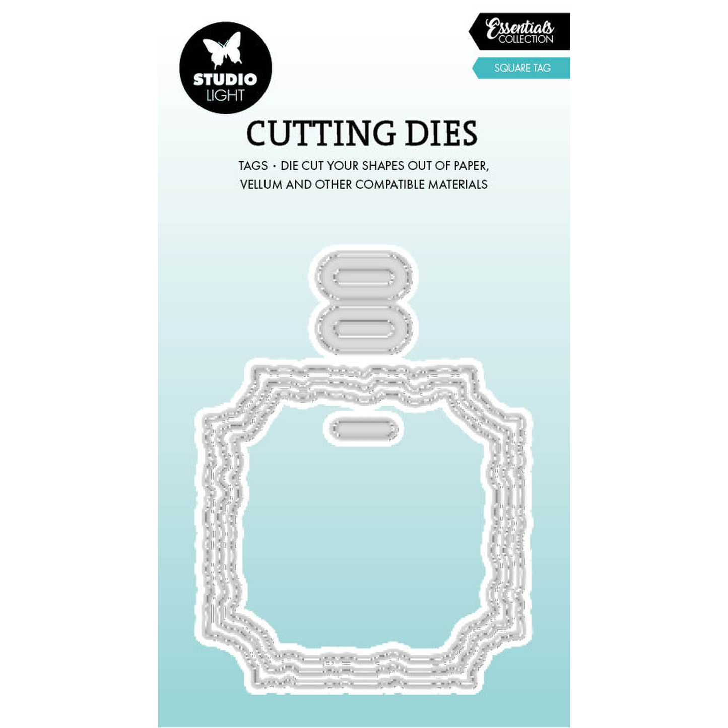 Torn Edge  Square Tag