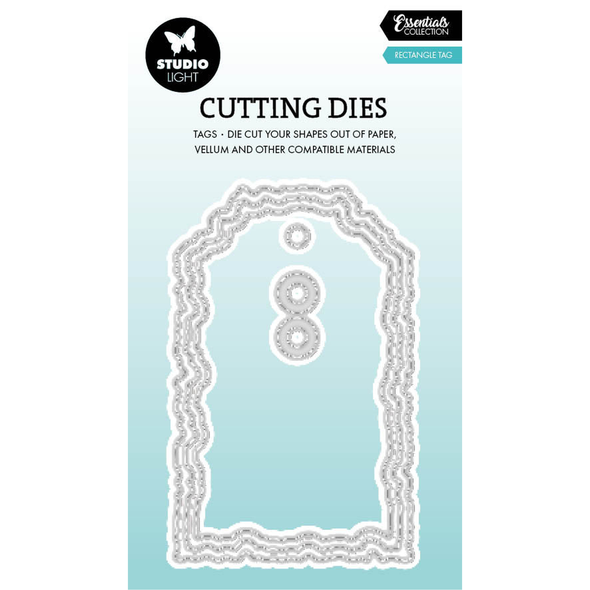 Torn Edge Rectangle Tag