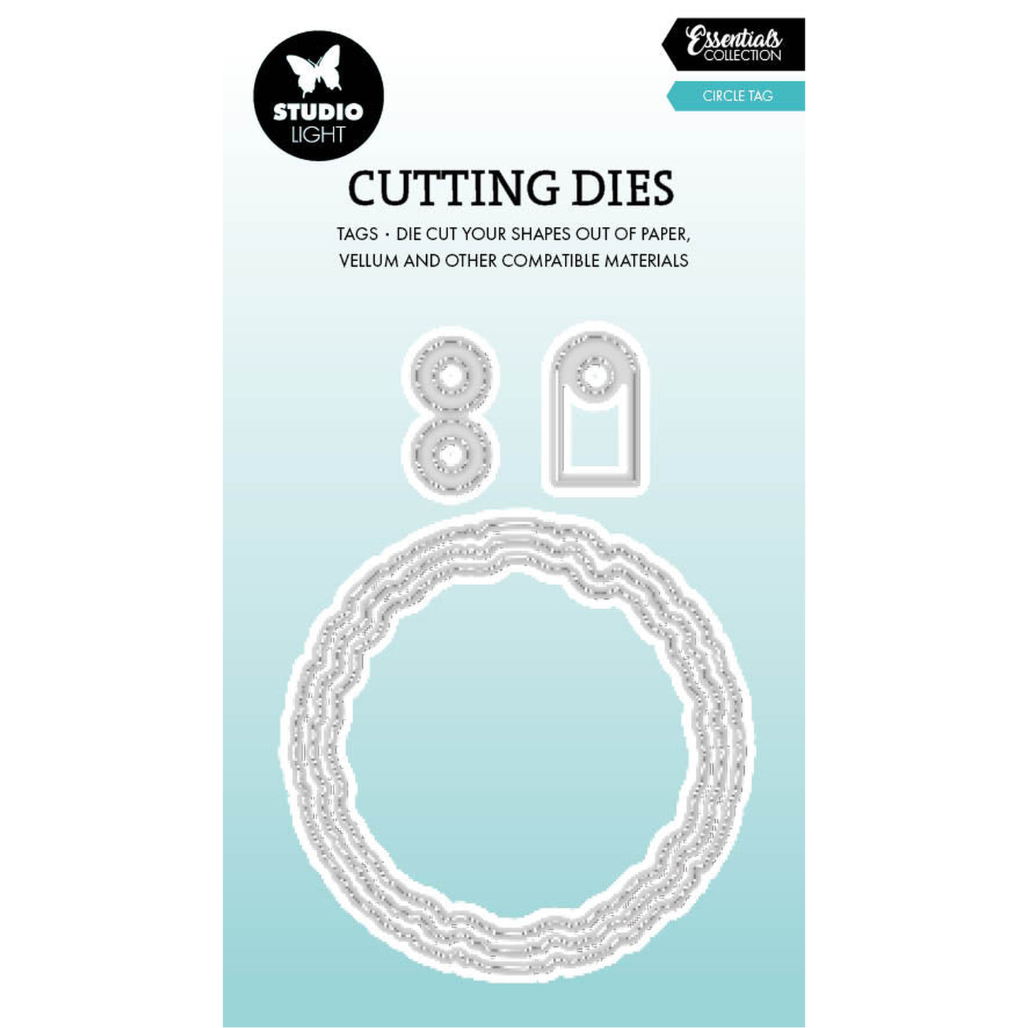 Torn Edge Circle Tag