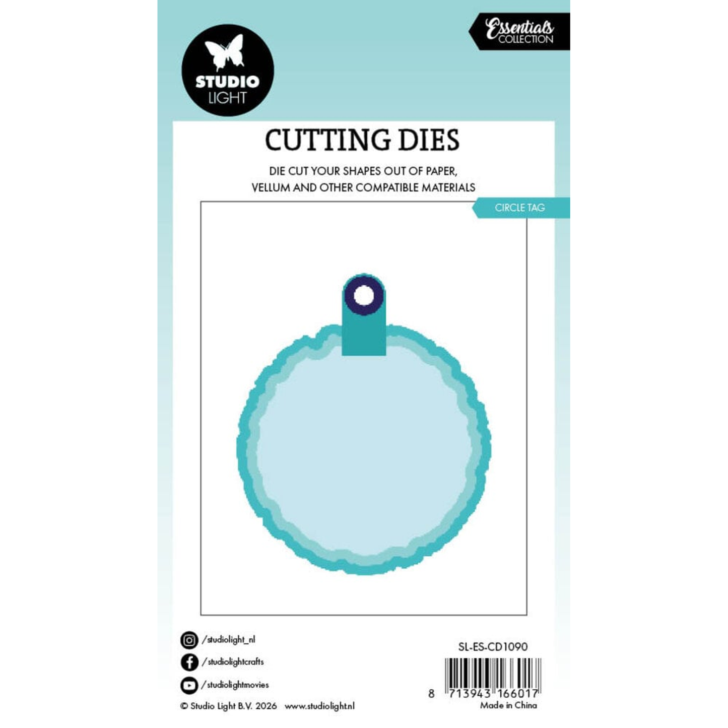 Torn Edge Circle Tag