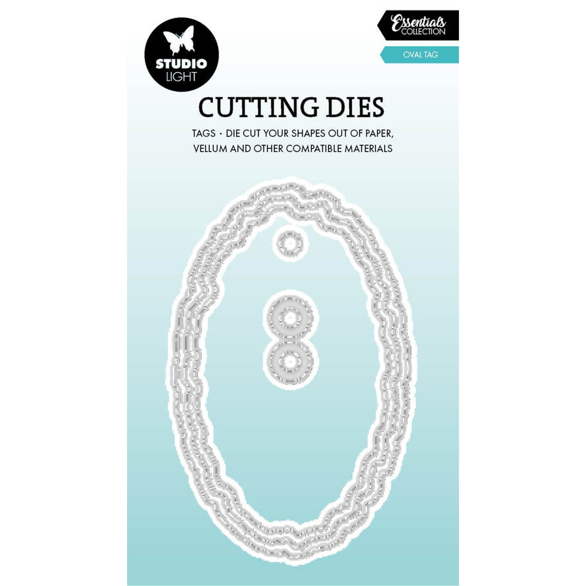 Torn Edge Oval Tag