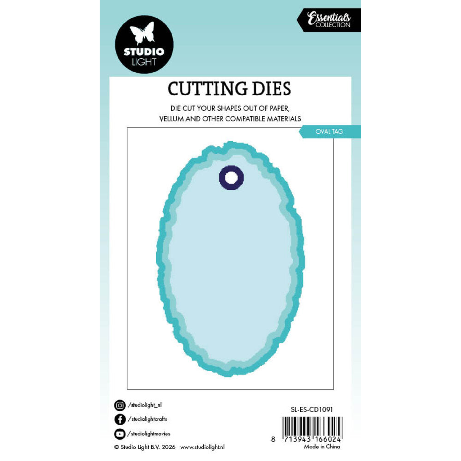 Torn Edge Oval Tag