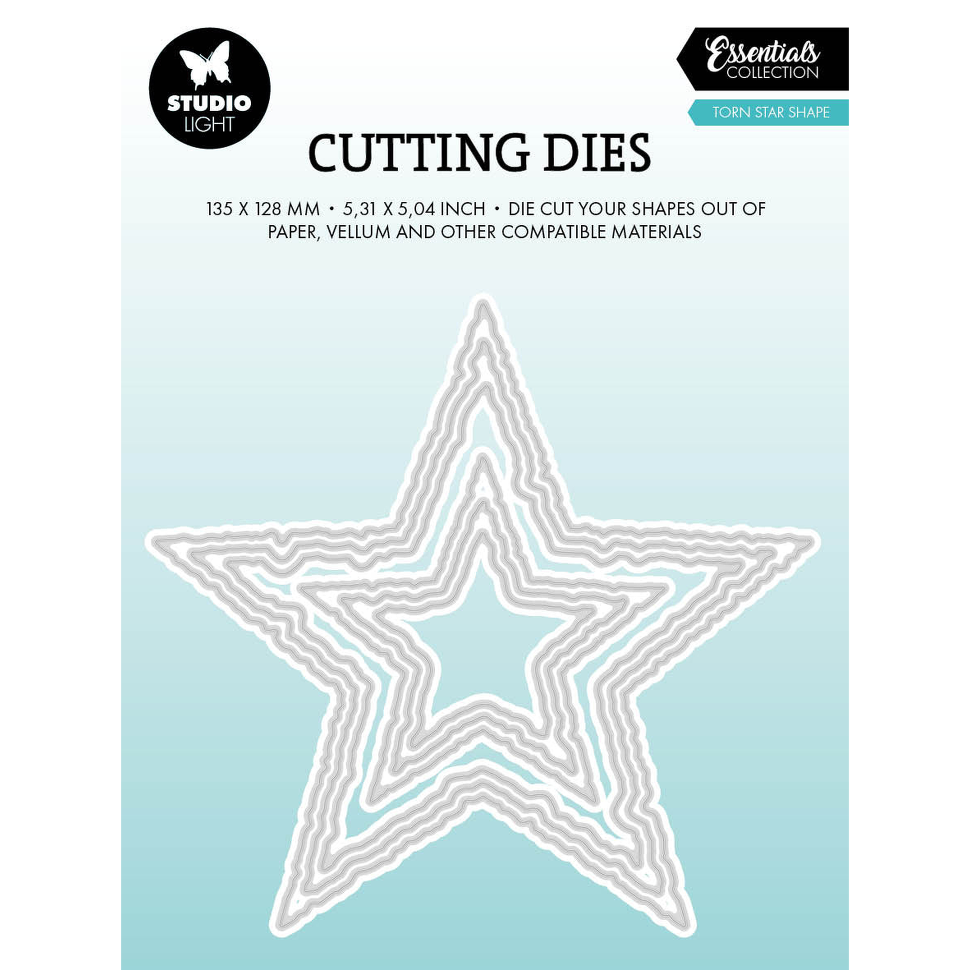 Torn Edge Torn Star Shape