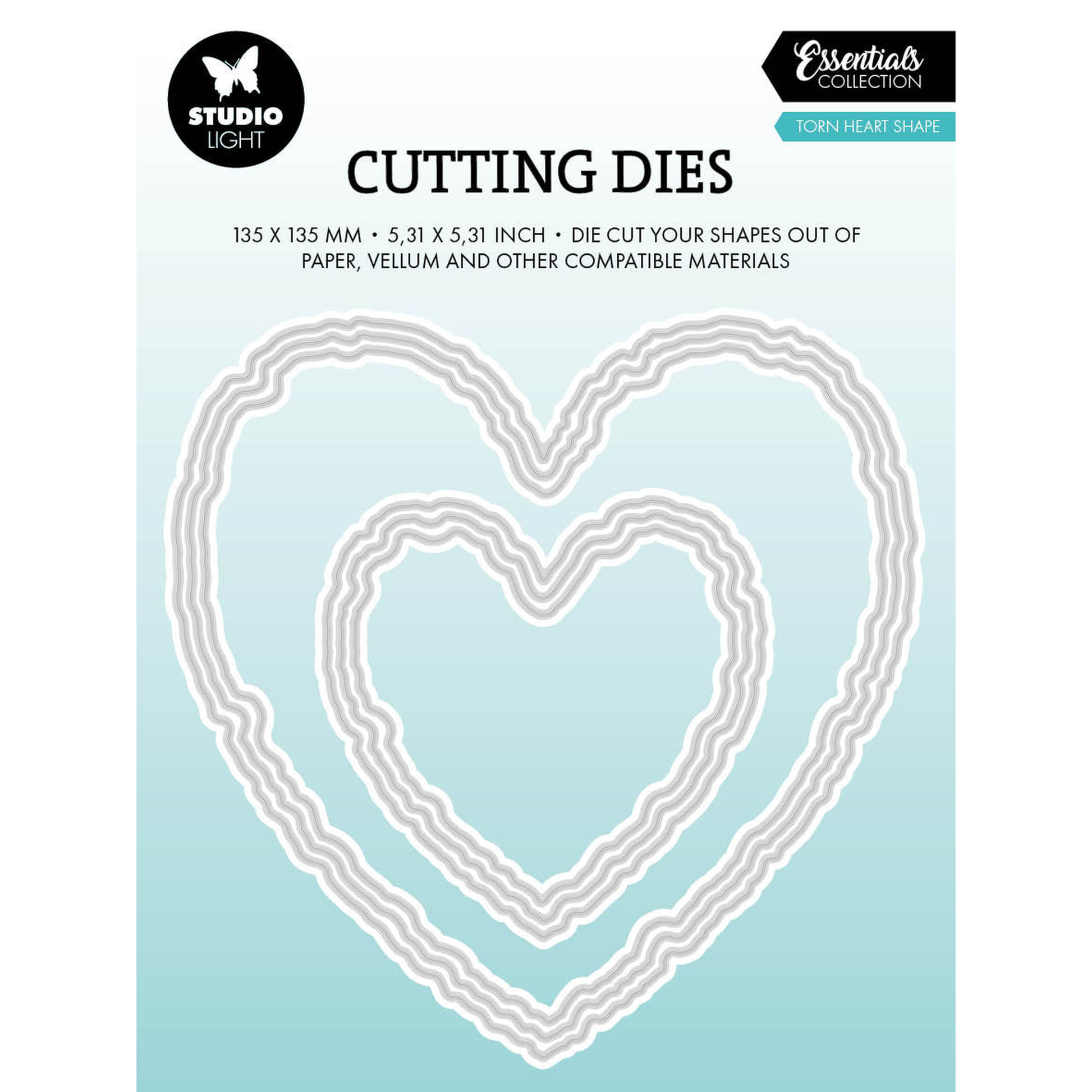 Torn Edge Torn Heart Shape