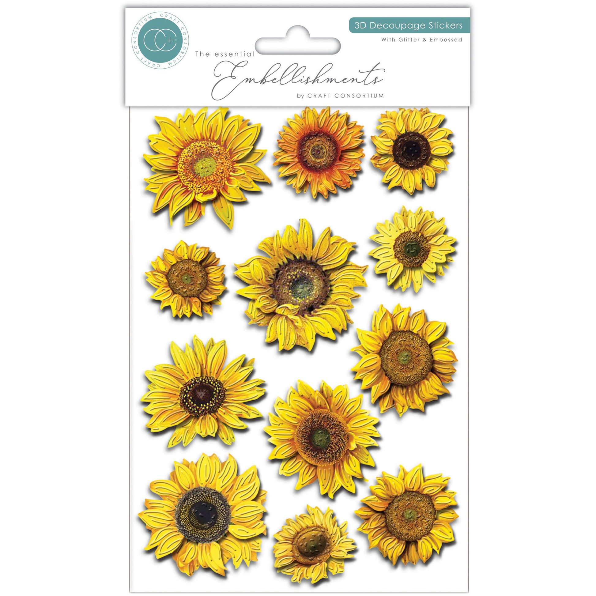 3D Decoupage Stickers Flowers