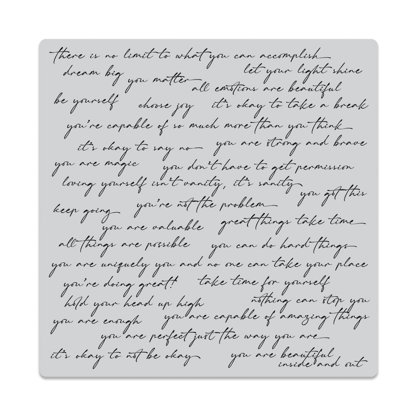 From The Vault Spring - Positive Script Bold Prints