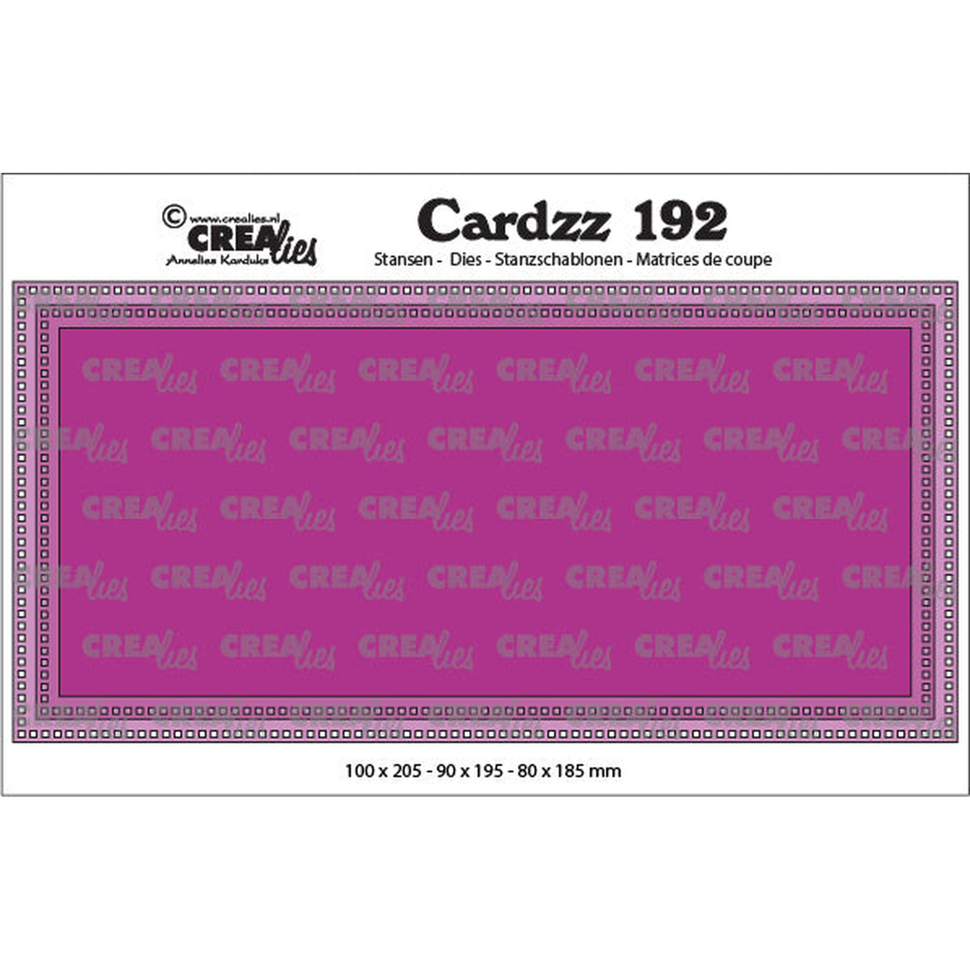 Cardzz No. 192 Slimline L With Small Squares