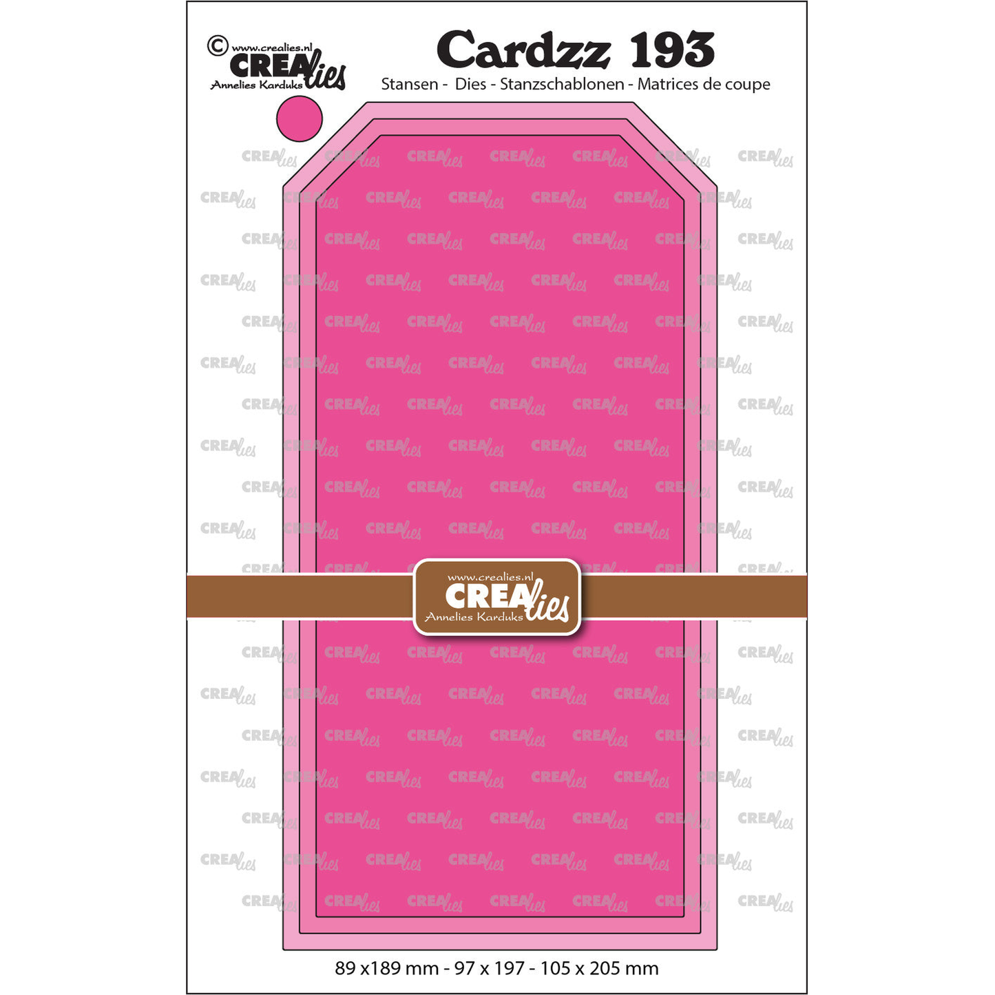 Cardzz No. 193 Slimline Tags Smooth