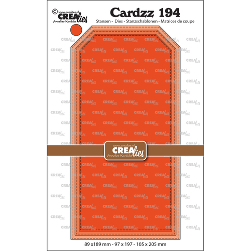 Cardzz No. 194 Slimline Tags With Stitchline