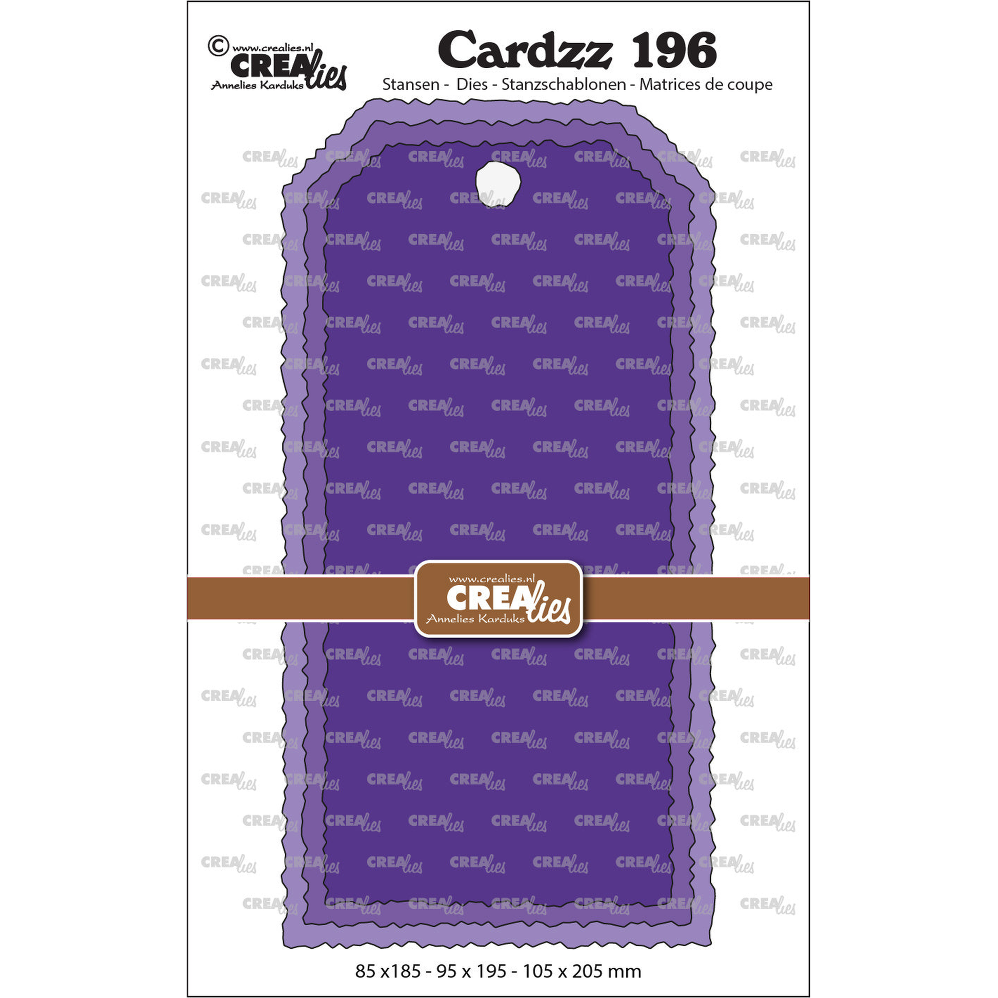 Cardzz No. 196 Slimline Tags With Rough Edges