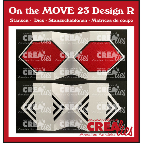 On The Move No. 23 Design R Fun Fold Card with Half Diamonds