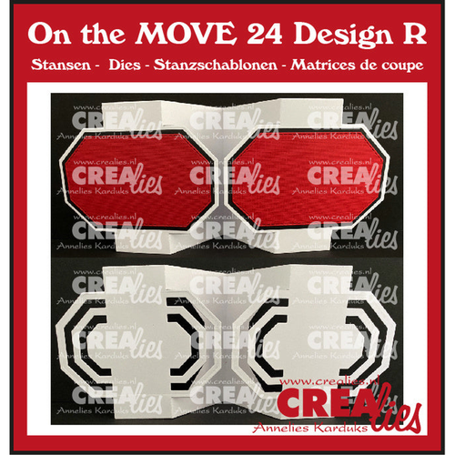 On The Move No. 24 Design R Fun Fold Card with Half Octagons