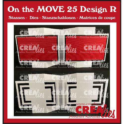 On The Move No. 25 Design R Fun Fold Card with Half Squares