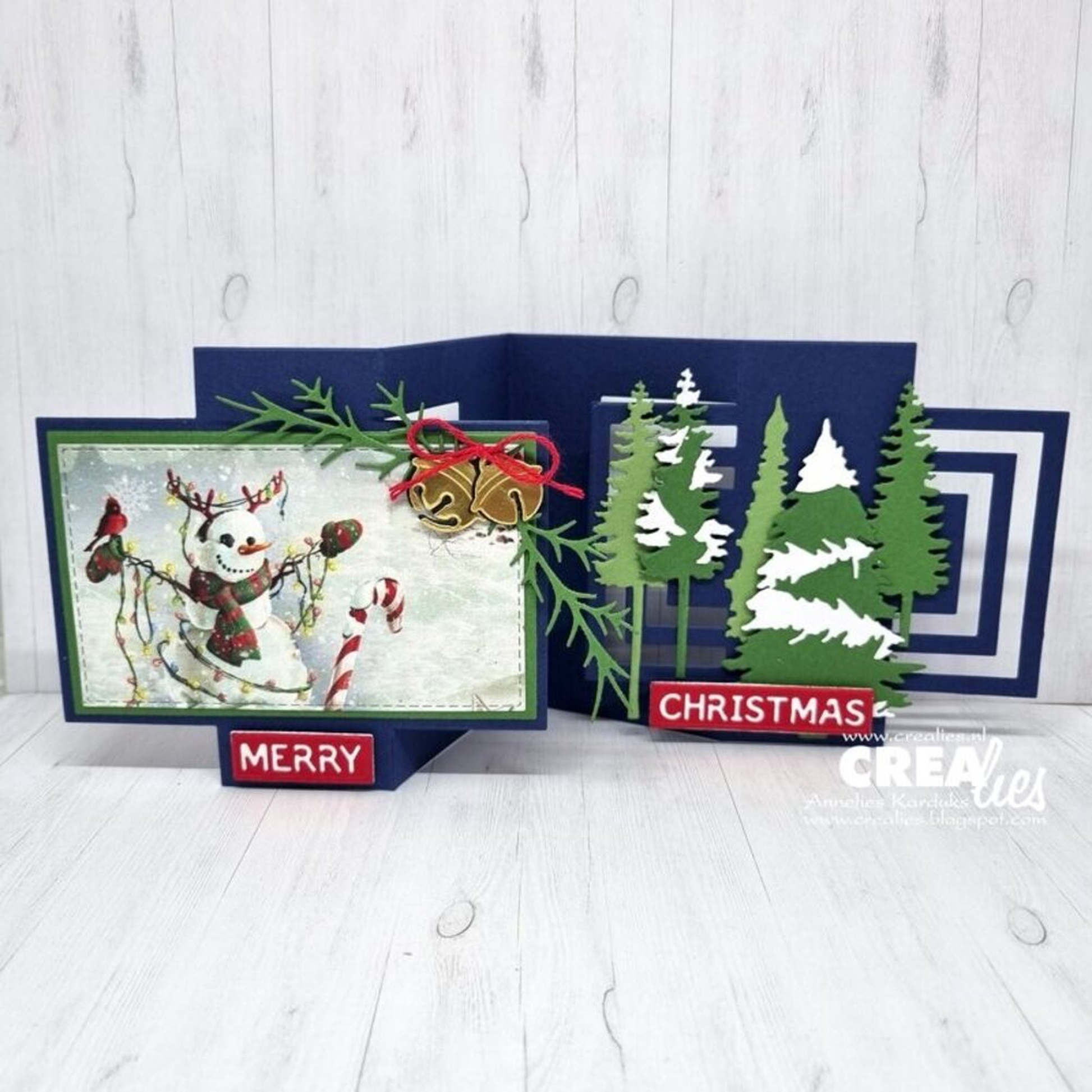 On The Move No. 25 Design R Fun Fold Card with Half Squares