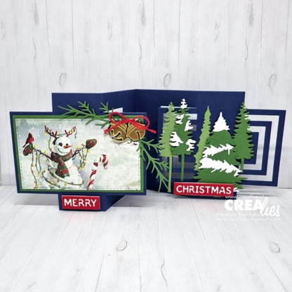 On The Move No. 25 Design R Fun Fold Card with Half Squares