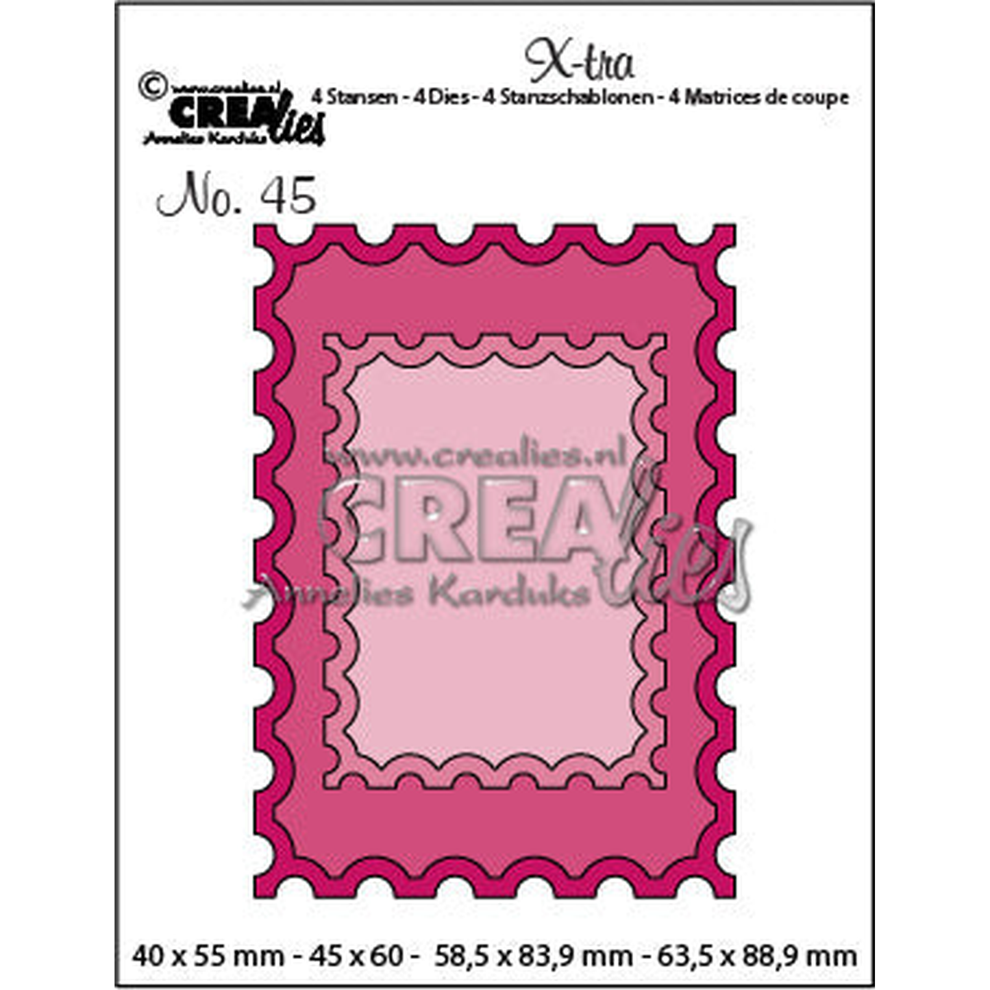 X-tra Dies No. 45 ATC Stamps + Smaller Stamps