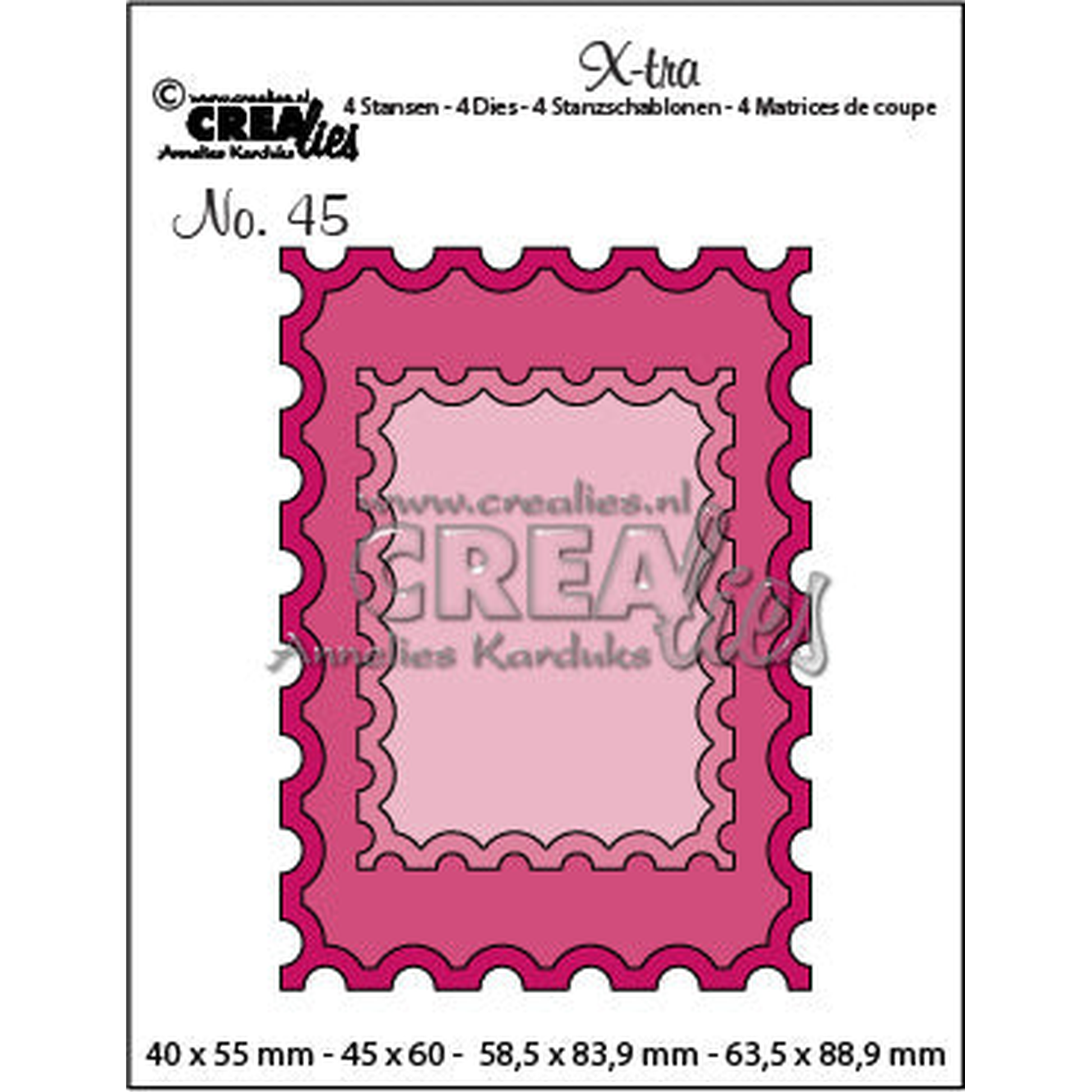 X-tra Dies No. 45 ATC Stamps + Smaller Stamps