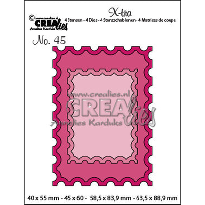 X-tra Dies No. 45 ATC Stamps + Smaller Stamps