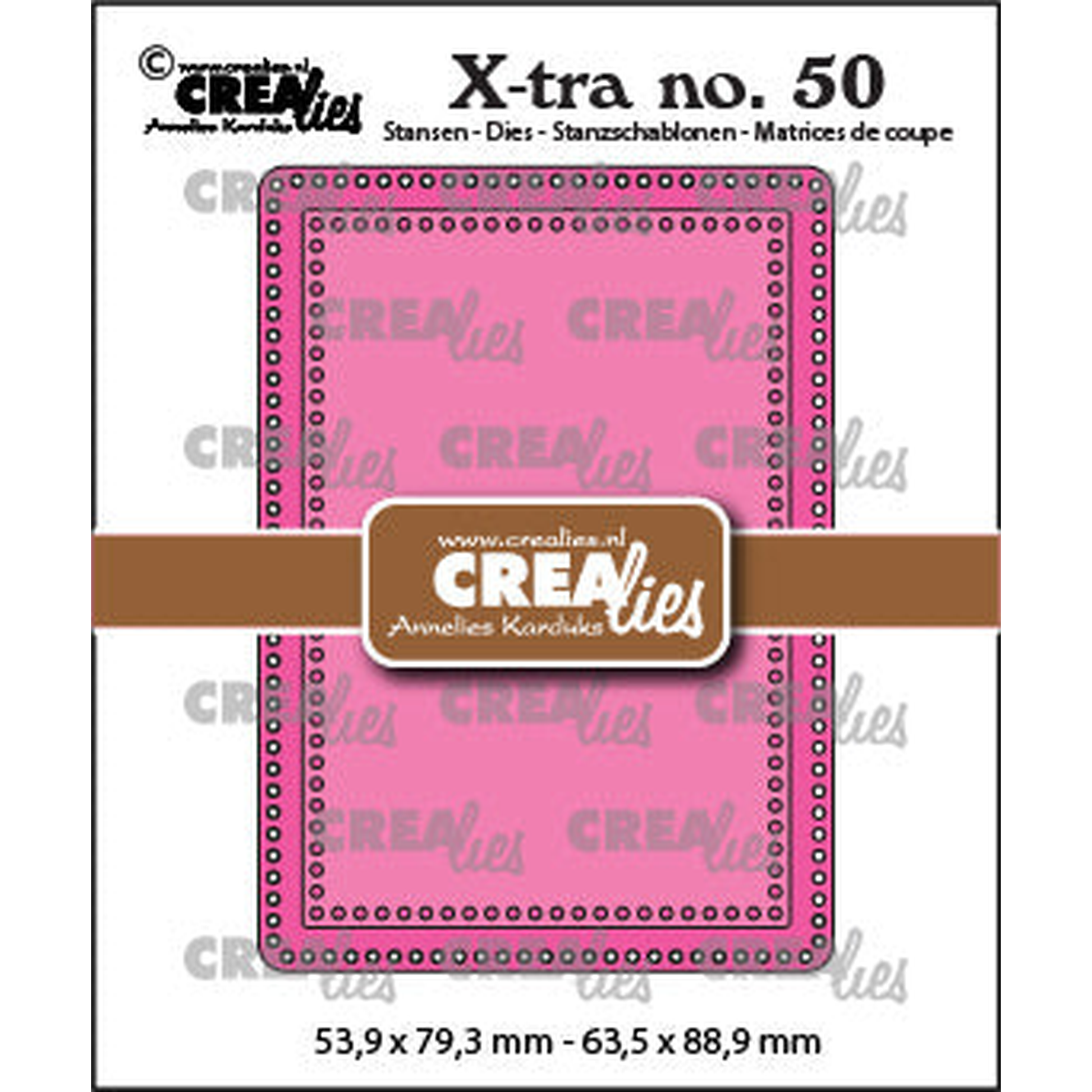 X-tra Dies No. 50 ATC with Small Circles