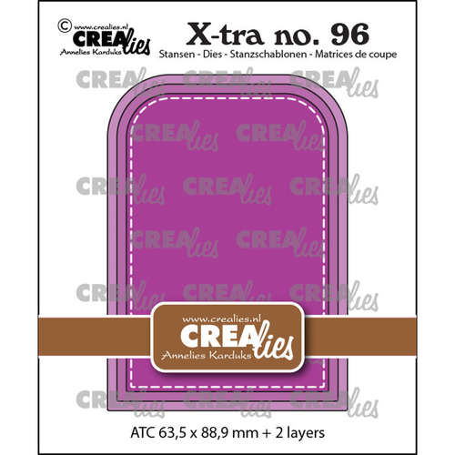 X-tra Dies No. 96 ATC Arch Rounded Corners with Stitch