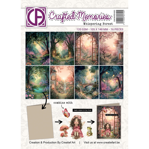Whispering Forest Collage Paper Crafted Memories