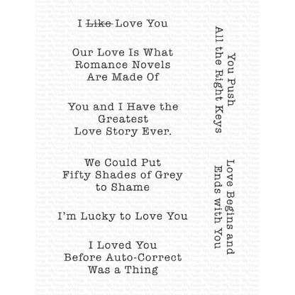 Typewriter Sentiments: Love