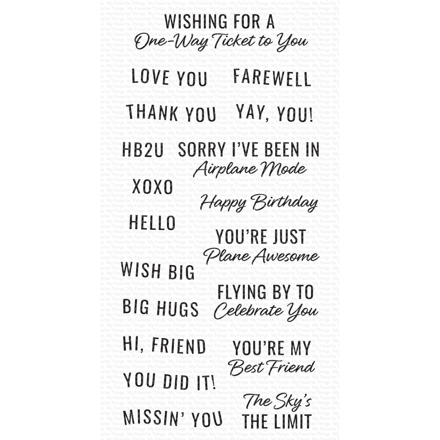 Plane and Simple Sentiments