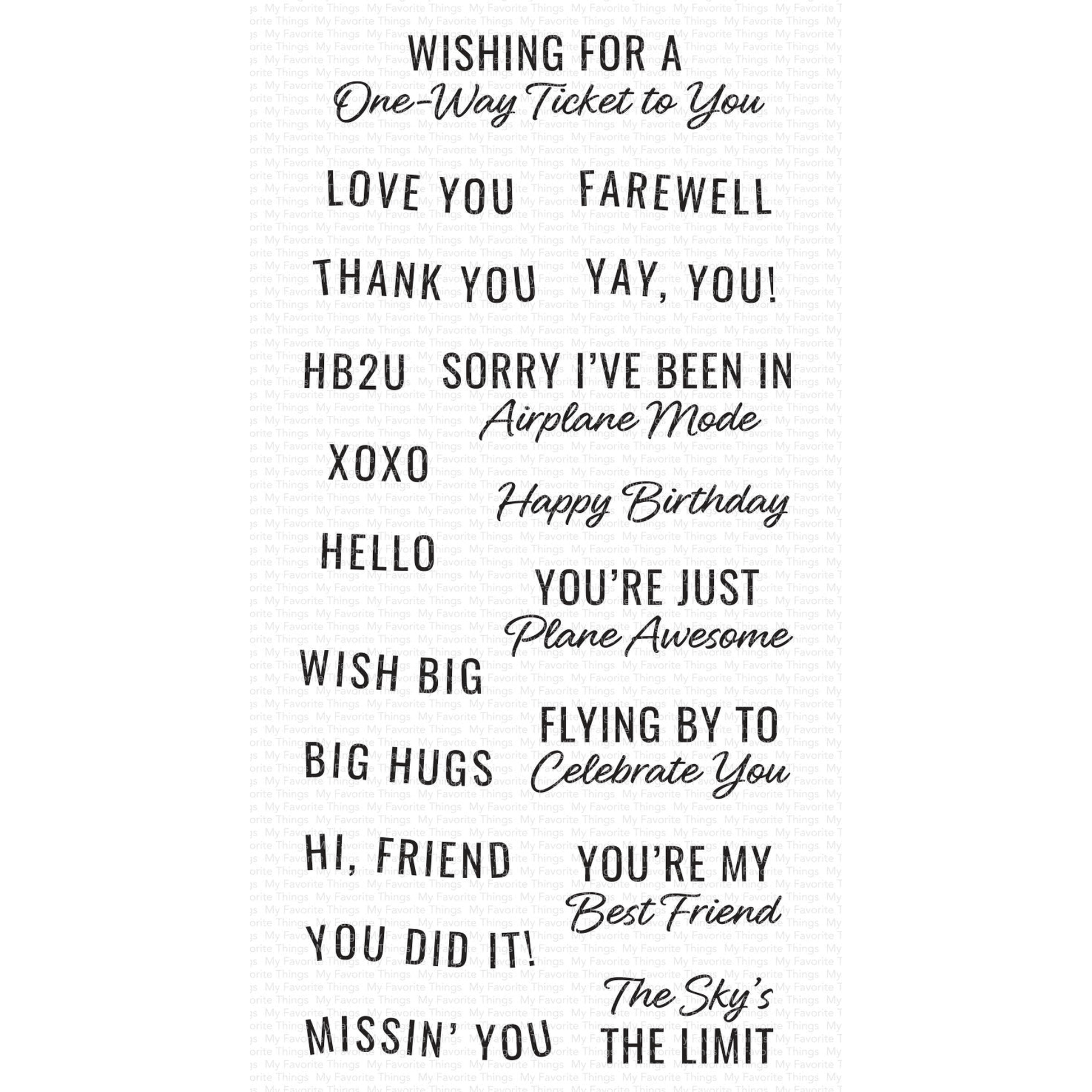 Plane and Simple Sentiments