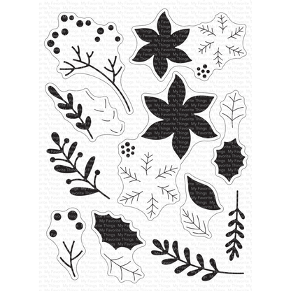 Pressed Poinsettias