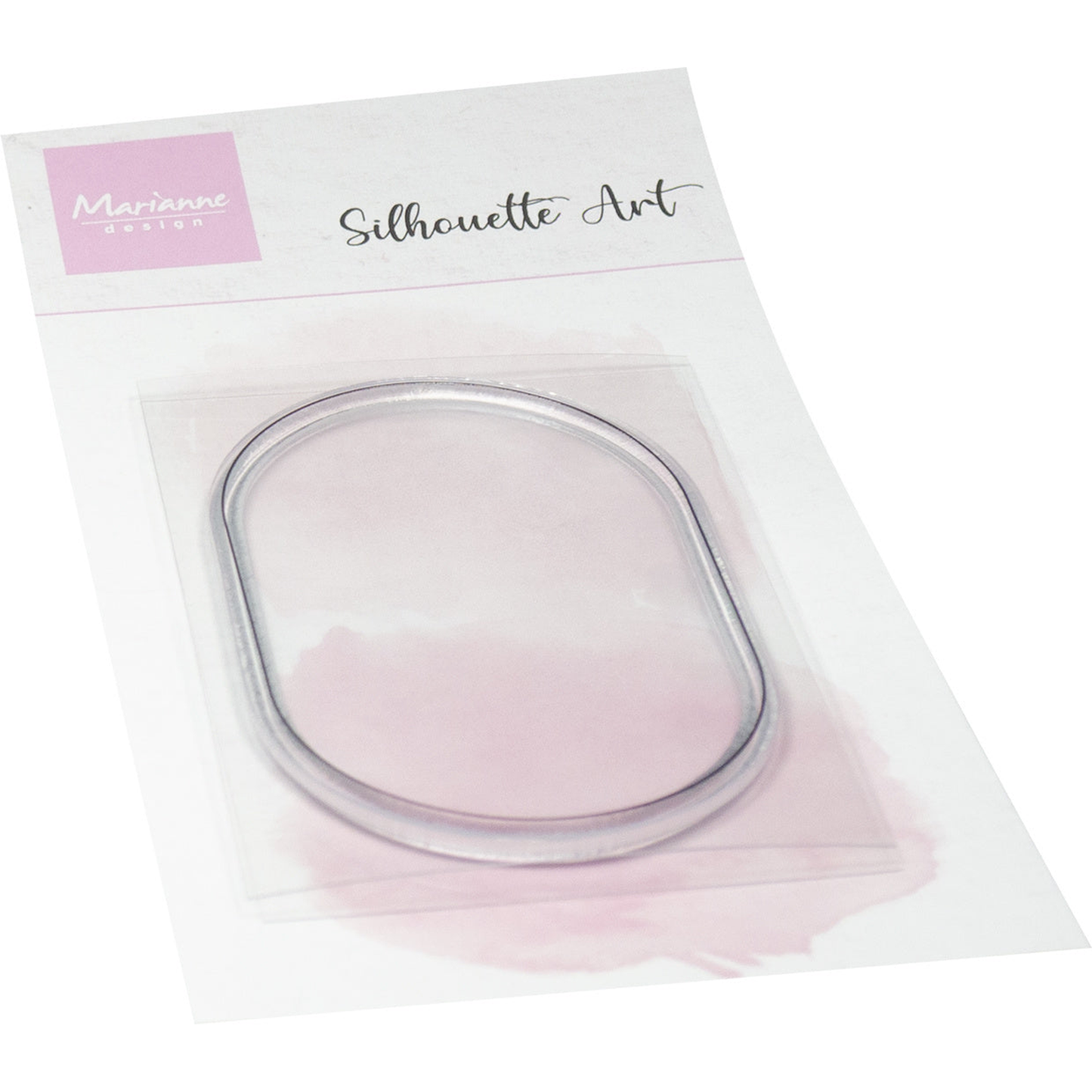 Silhouette Art Oval Frame