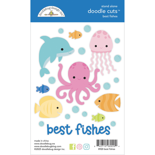 Summer Fun Best Fishes Doodle Cuts