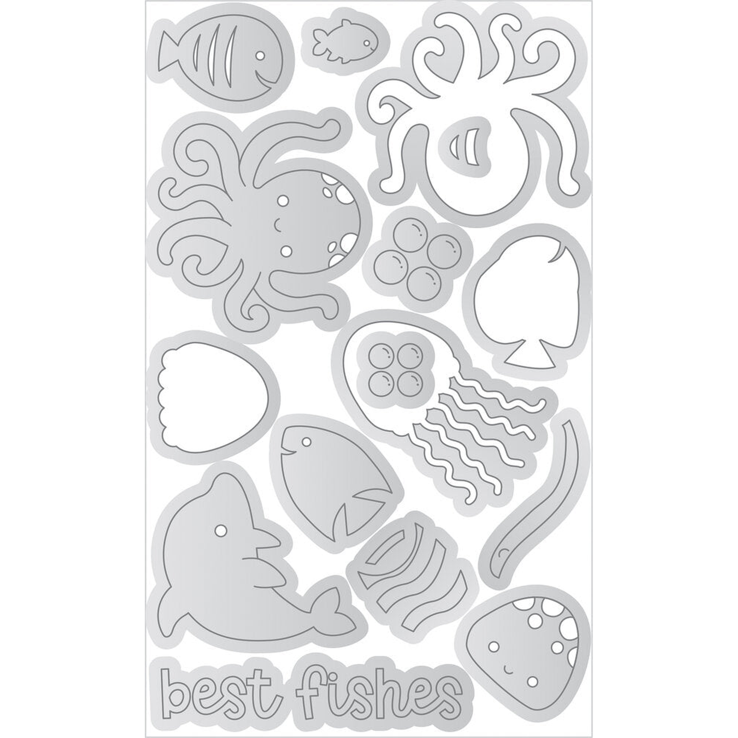 Summer Fun Best Fishes Doodle Cuts