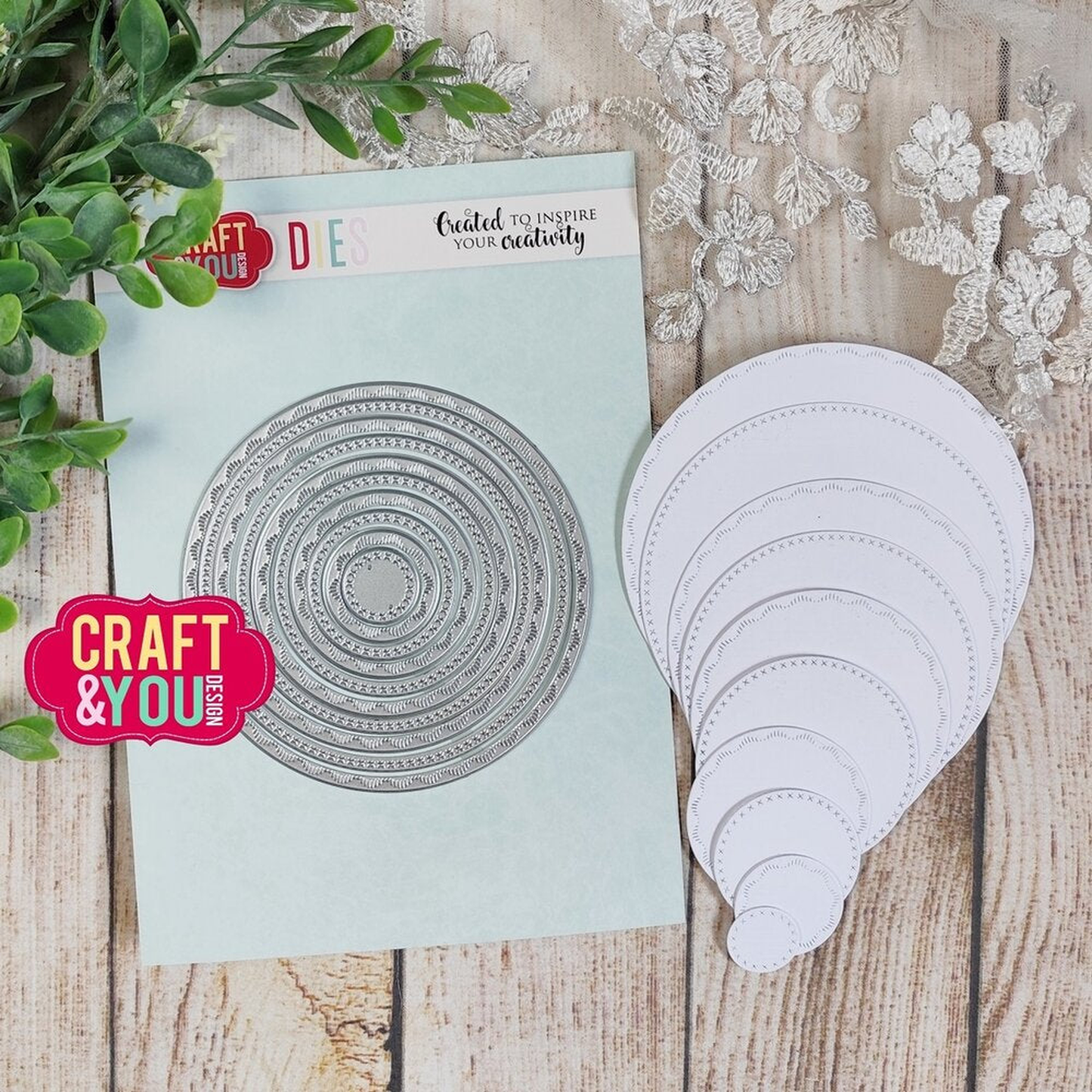 Circles Base Decorative Stiches