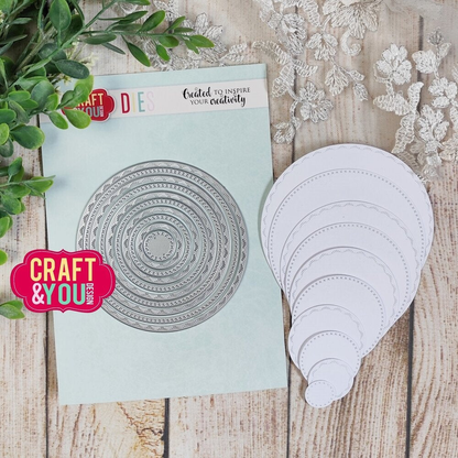 Circles Base Decorative Stiches