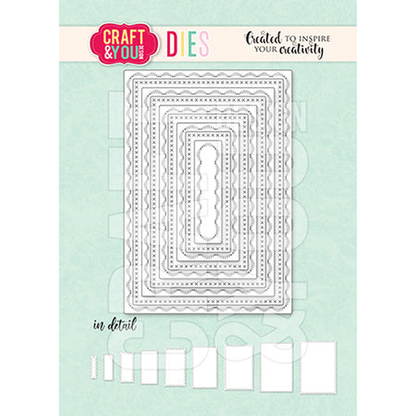 Rectangles Base Decorative Stiches
