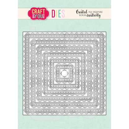 Square Decorative Stiches