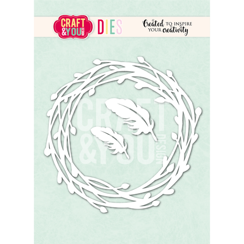 Willow Wreath with Feathers