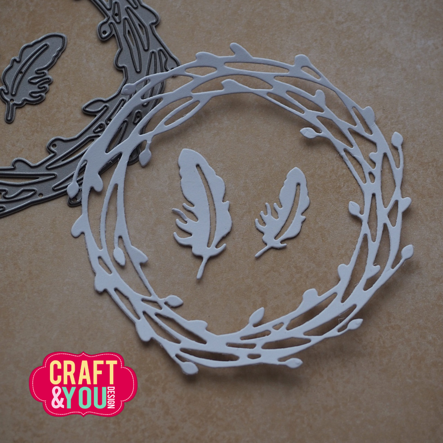 Willow Wreath with Feathers