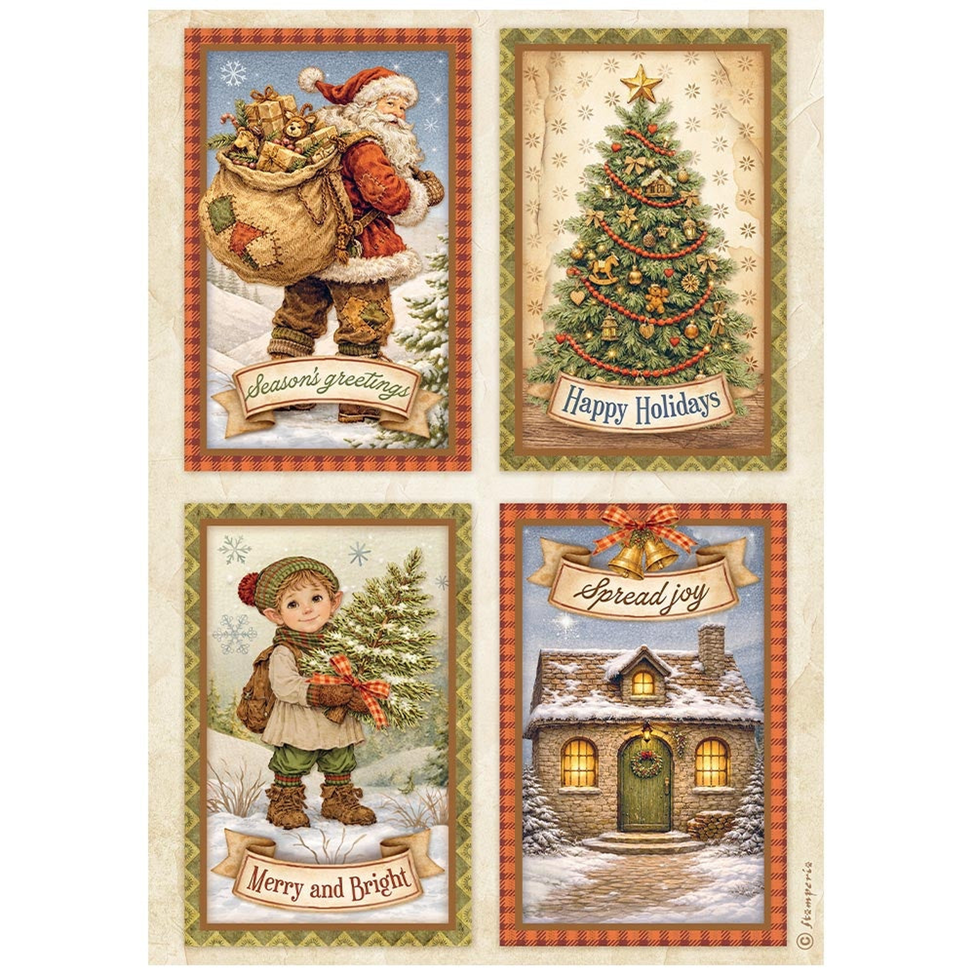 Silent Night 4 Cards
