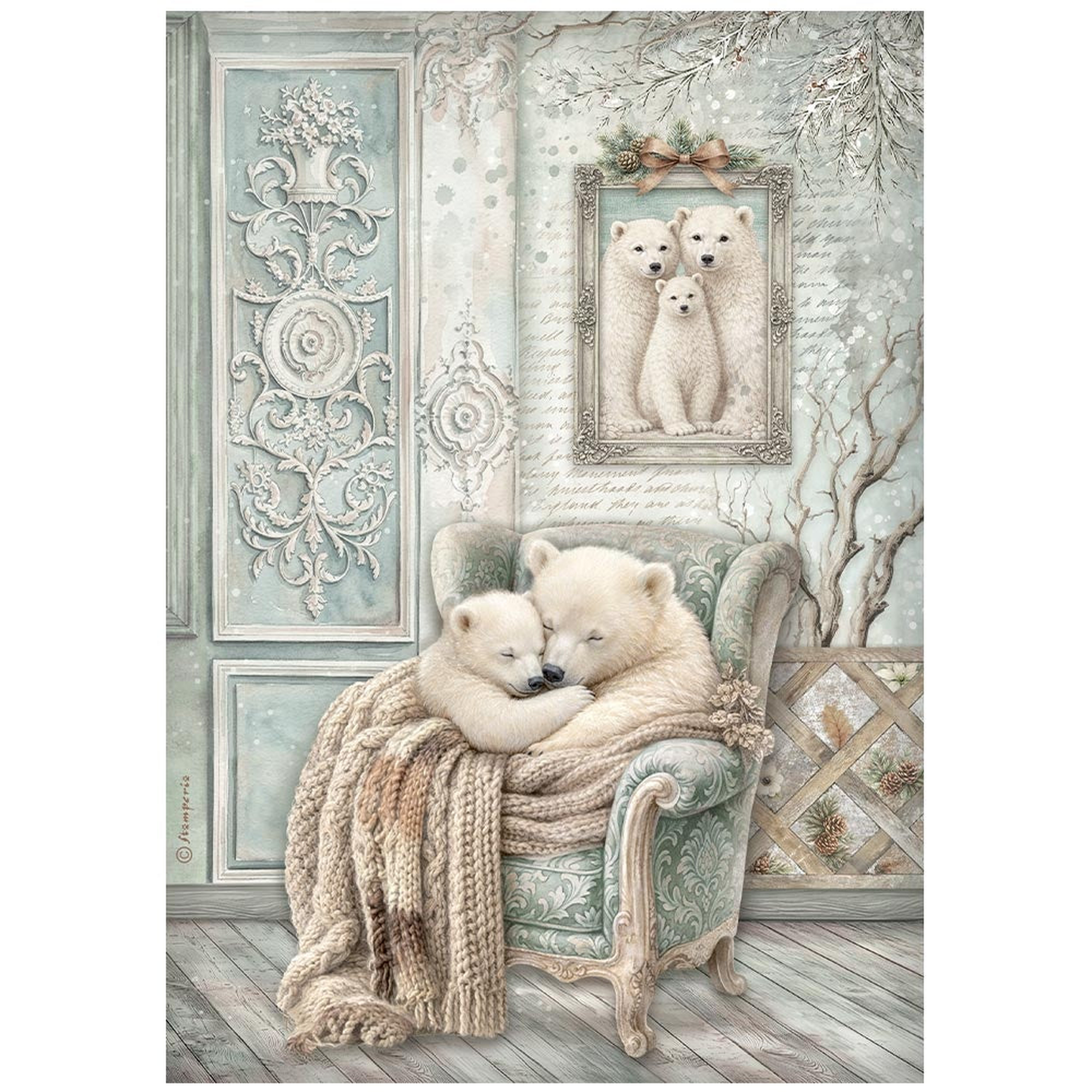 White Christmas Cozy Bears