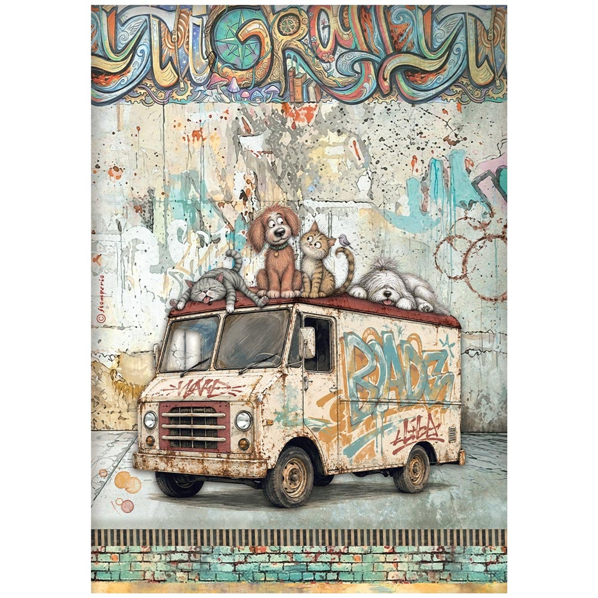 Furry Friends 2 Rice Paper Beater Truck