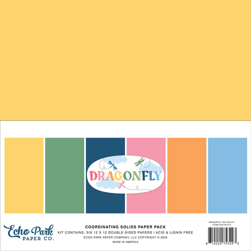 Dragonfly Coordination Solids Paper Pack