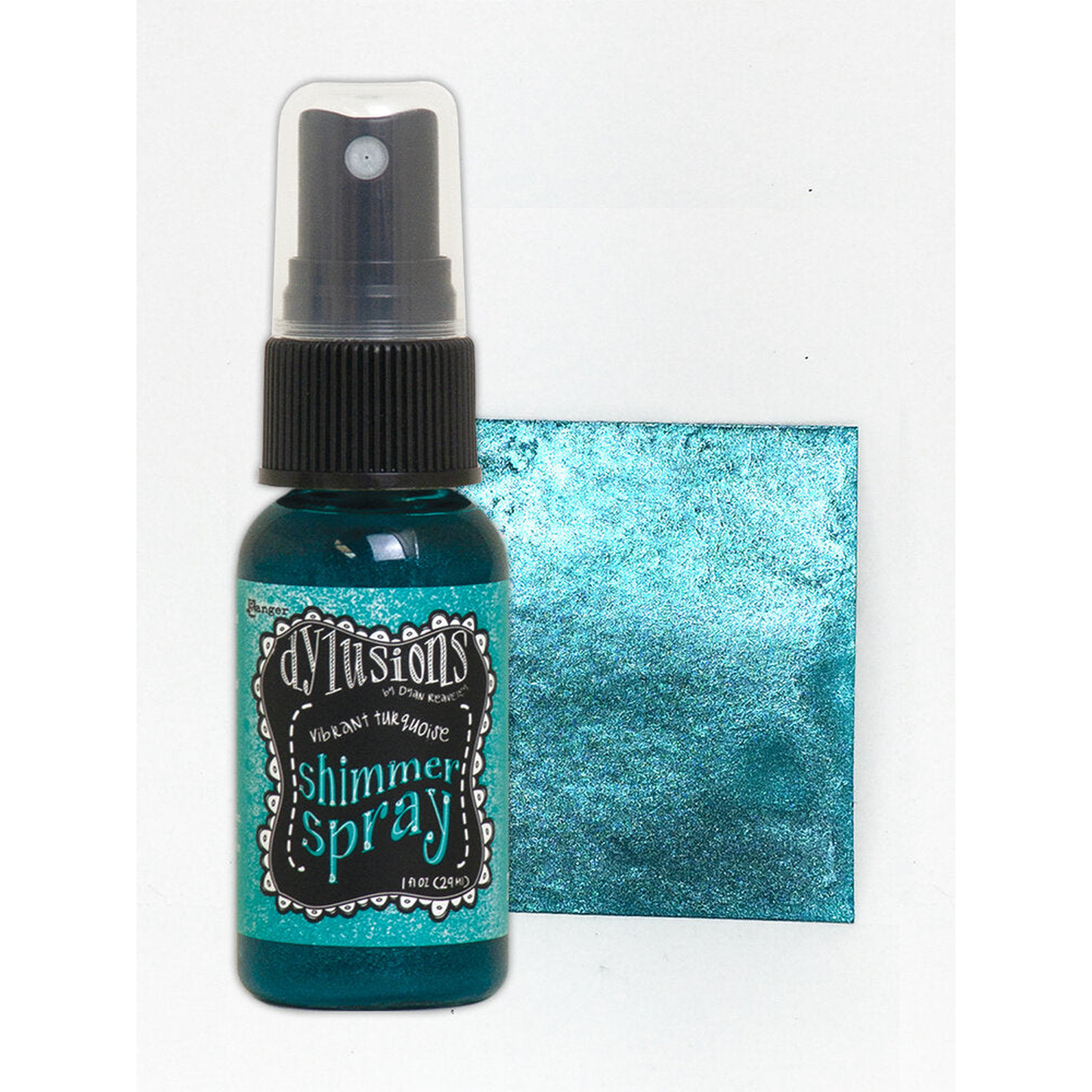 Dylusions Shimmer Sprays Vibrant Turquoise