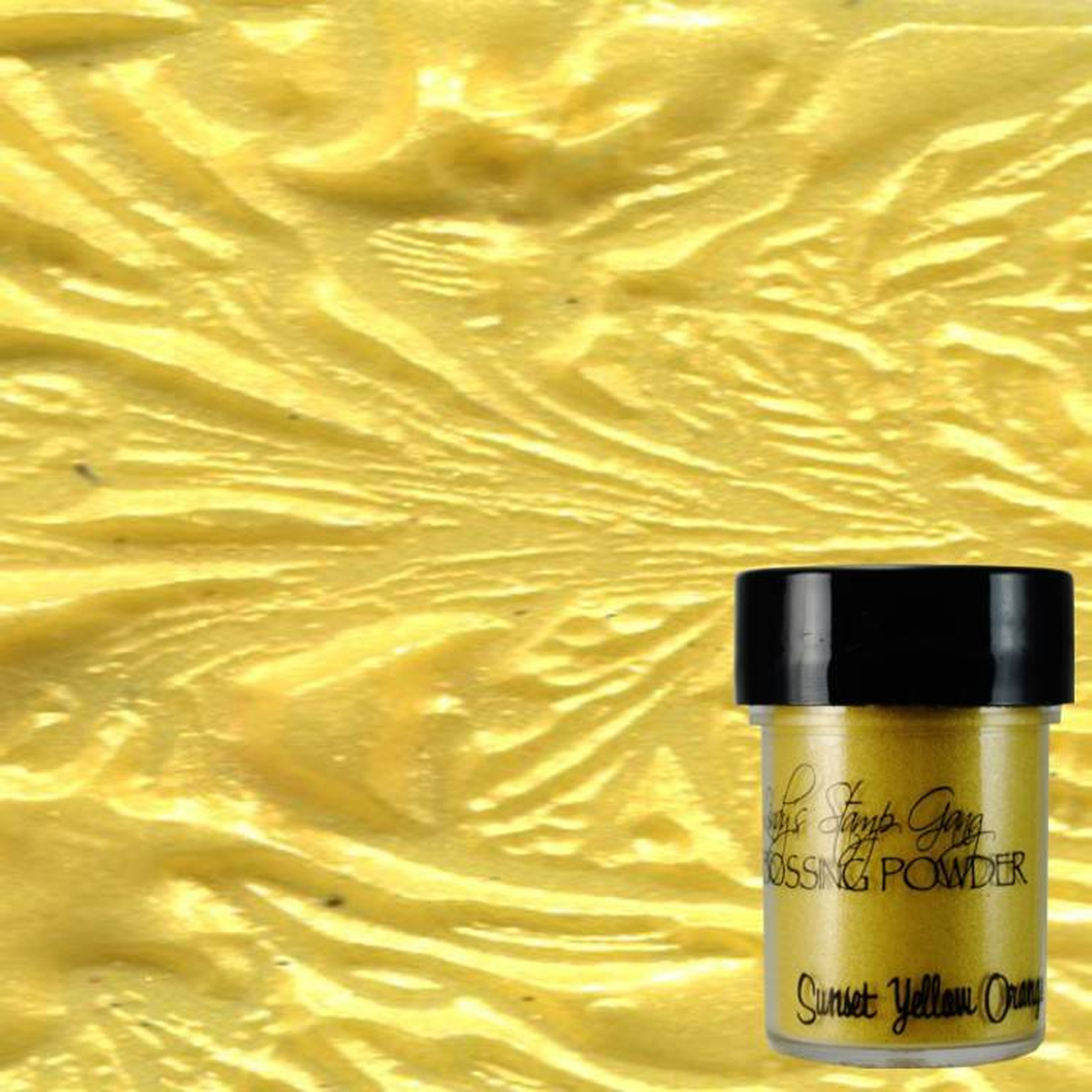 Sunset Yellow Orange Embossing Powder