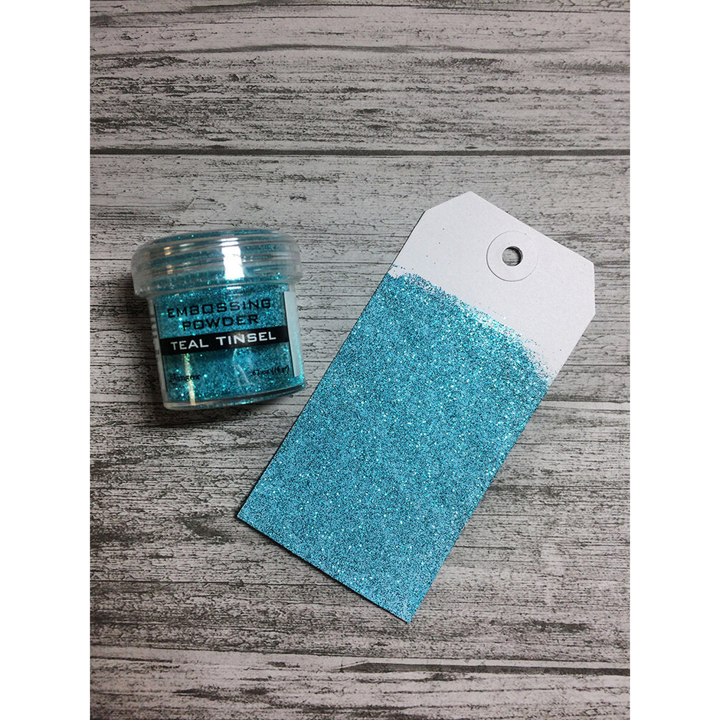 Ranger Embossing Powder Teal Tinsel