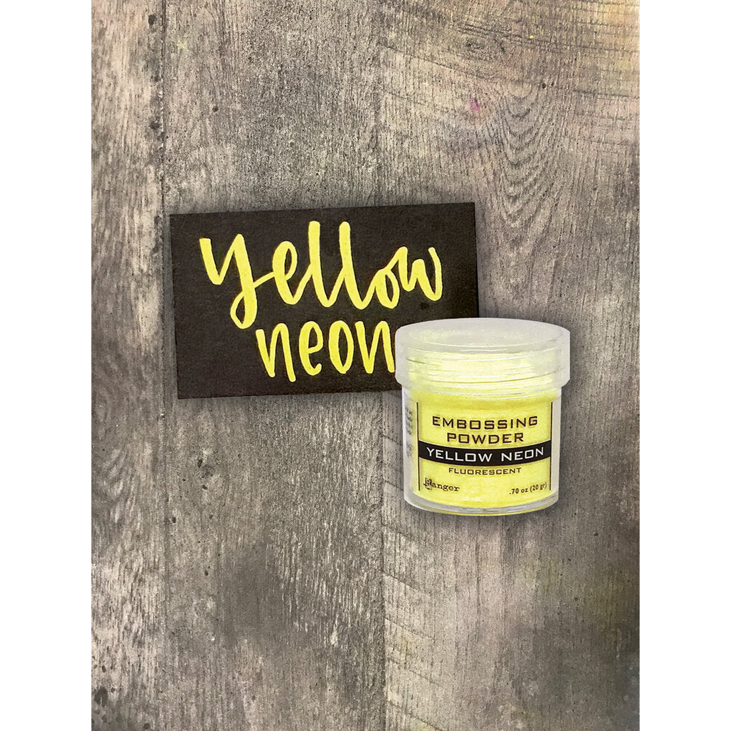 Ranger Embossing Powder Fluorescent Yellow Neon
