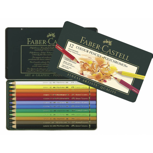 Colour Pencils Polychromos Carton Box 12 Pieces