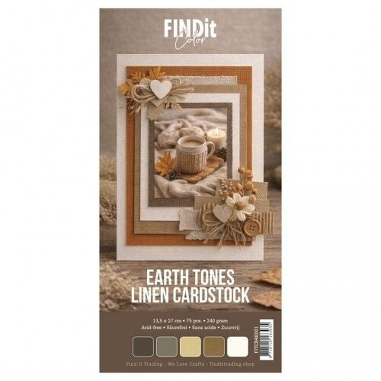 Linen Cardstock Earth Tones