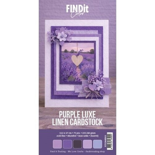 Linen Cardstock Purple Luxe